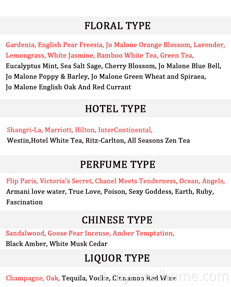 Fabbrica di produzione all'ingrosso 100 ml 200 ml 500 ml FRAGRANZA CASA DI FRAGRANZA RIMENTO DI DIFFUSER